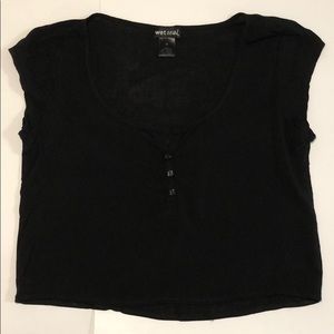 Wet Seal Sheer Crop Top